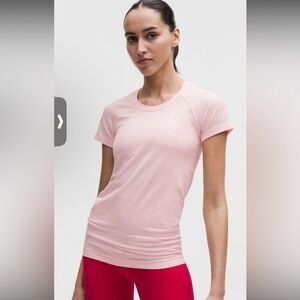 Lululemon Swiftly Tech Pink Pearl Short Sleeve Shirt